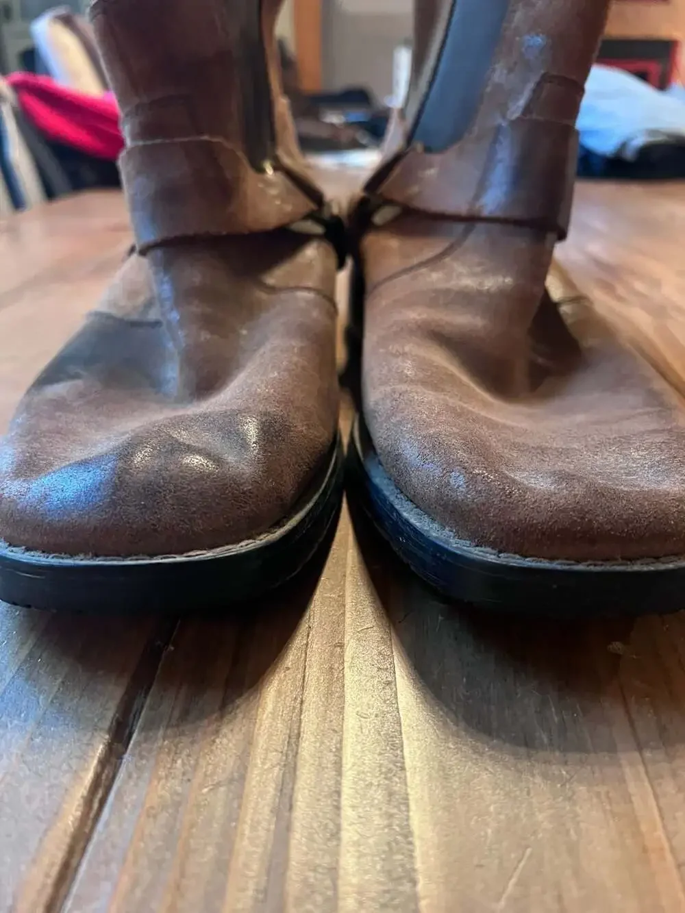 Bed Stu Brown Leather Fairbanks Harness Chelsea Ankle Boots Men's Size 11M